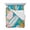Blue, Yellow, Pink, Green, variant on Quilts Twin-XL Size Bedding Set, Coastal Beach Lightweight Quilted Comforter, Summer Tropical Plants Ocean Sea Waves Blue Soft Bedspread Coverlet with Pillow Covers for All Season, 68" x 98"