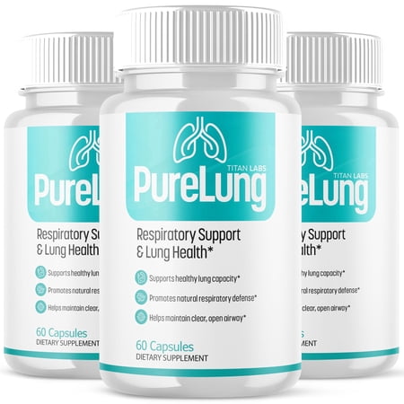 PureLung Advanced Lung Health and Respiration Support Formula Pure Lung 180 Capsules
