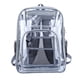 thumbnail image 1 of Mochila transparente TERGAYEE, mochila resistente de PVC transparente con correas reforzadas, múltiples bolsillos transparentes, mochila de gran capacidad para la escuela, estadios y deportes., 1 of 8