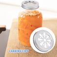 thumbnail image 4 of 16Pcs Regular Mouth Can Jar Lid Rust Proof Daisy Cut with Straw, 4 of 5