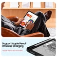 thumbnail image 5 of Fintie Rotating Case for iPad Air 11-Inch (2026/2025/2024) and iPad Air 10.9-Inch 5th/4th Gen, 360° Swivel Stand, Clear Hard Back Cover, Built-in Pencil Holder, Black, 5 of 9