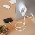 thumbnail image 2 of U Brands 3ct Peel-and-Stick Cable Wrap Hooks, White, 2 of 10