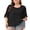 Black, variant on Blouses Top for Women Crewneck Short Sleeve Flower Crochet Tops Summer Beach Swimsuit Cover Up Top Drvitor
