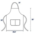 thumbnail image 2 of 12 Pack Plain Bib Aprons With 2 Pockets - Black Unisex Commercial Apron Bulk, 2 of 3