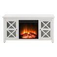 thumbnail image 3 of Henn&Hart 47" White/Glass TV Stand, 3 of 9