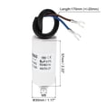 thumbnail image 2 of CBB60 6uf Running Capacitor,AC 450V U Terminal Wires 50/60Hz with M8 Screw for Washing Machine, 2 of 5