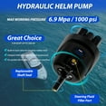 thumbnail image 4 of 200HP Outboard Hydraulic Steering Kit, Hydraulic Steering for Boats, Boat Steering System with Hydraulic Cylinder, Helm Pump and Tubing, 4 of 7