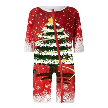 

ketyyh-chn99 Christmas Footie Pajamas for Family Christmas Sleepwear Family Pajamas Set Matching Christmas Family Matching Pajama Set