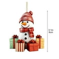 thumbnail image 3 of karymi Christmas Snowman Hanging Decoration Flat Gift Snowman Car Decoration Hanging Christmas Tree Hanging Decoration Home Decor, 3 of 6