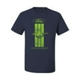 thumbnail image 2 of Green Striped Ford Mustang | Mens Cars and Trucks Graphic T-Shirt, Navy, Medium, 2 of 3