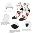 thumbnail image 5 of Naloa Watercolor Ladybug Ankle Socks for Women Non Slip Socks No Show Socks Classic Low Cut Casual Socks Casual Socks, 5 of 7
