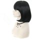 thumbnail image 4 of Peluca bob negra para mujer, cabello sintético corto y liso, lista para usar a diario., 4 of 5