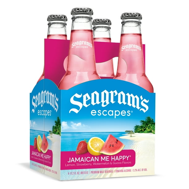 Seagram's Escapes Jamaican Me Happy Malt Beverage, 4 Count, 11.2 Fl Oz