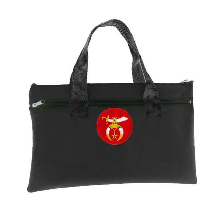 Shriners Black Masonic Tote bag for Freemasons on Red Background Shriners Black Masonic Tote bag for Freemasons on Red Background