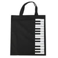 thumbnail image 2 of Piano Keyboard Style Musical Instrument Tote Bag Handbag Carry Bag For Girls Gift Black, 2 of 8