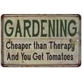thumbnail image 1 of Gardening Chearper Than Vintage Look Garden Chic 8x12 Metal Sign 208120020037, 1 of 1