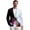 Colorful Guitar Pattern Design, variant on Saxophone Music Print One Button Blazer, Lightweight Polyester Men's Jacket for Office Wear and Prom Events