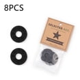 thumbnail image 4 of GLFILL 8PCS Strap Locks Guitar Protector Strap Blocks Anti Falling Rubber Pad GUITAR STRAP LOCK WASHERS Electric Guitar Bass Accessorie Black, 4 of 8
