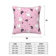 thumbnail image 3 of Halloween Throw Pillow Covers, kawaii_kitten_ghosts_pattern Square Pillow Cases with Invisible Zipper for Halloween Decorations, Farmhouse Halloween Decor 20x20, 3 of 7
