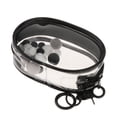 thumbnail image 3 of Bolsa pequeña para muñecas, bolsa transparente de PVC para exhibir muñecas, organizador colgante, bolsa de almacenamiento para muñecas pequeñas de PVC Ovalado negro, 3 of 9