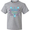 thumbnail image 3 of Inktastic My Nonna Loves Me with Flowers and Hearts Youth T-Shirt, 3 of 5