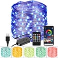 thumbnail image 1 of Xihbxyly Guirnalda de Luces Led Inteligentes, Programables, Control Por App, 29 Modos, Sincronización Musical, Ip65 Resistente a La Intemperie, para Uso En Interiores y Exteriores, Decoración Navideñ, 1 of 4