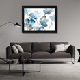 thumbnail image 3 of Lanie Loreth 24x19 Black Modern Wood Framed Wall Art Titled - Blue Abstract Floral I, 3 of 6