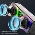 thumbnail image 3 of Altavoces transparentes Mecha compatibles con Bluetooth 5.0 1800mAh para fiesta (negro) Ndcxsfigh Para estrenar, 3 of 5