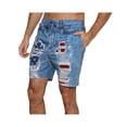 thumbnail image 2 of Prestigez Mens Boxer Shorts USA Flag Pajama Loungewear, Blue, Size: Medium, 2 of 3