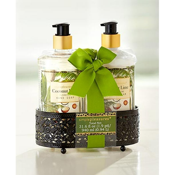 Soap and Lotion Fancy Caddies ( Coconut Lime )