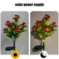 thumbnail image 4 of Christmas Decor Solar Light Red Fruit Acacias Imitation Flower Ground Plug For Courtyard Lawns Atmospheres Light Christmas Decorations, 4 of 7