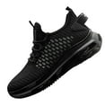 thumbnail image 7 of Mens Shoes,Lightweight Breathable Knit Athletic Sneakers With Thick Sole for Outdoor Casual Walking And Running Comfort Shoes,Shoes for Men,Black,11, 7 of 7