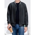 thumbnail image 6 of Colsmile Men's Bomber Jacket, Casual Lightweight Zip Up Varsity Jacket, Fashion Outerwear for Men, 6 of 9