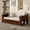 Espresso, variant on The Sanctuary Full Size Daybed with Removable Desk, Extendable Design, Sofa Bed, For Home Office Guest Room Apartment, In Espresso