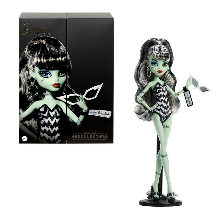 モンスターハイ　フランキー　シュタイン　バービーコラボ　スカルレクター　ドール Monster High Skullector Frankie Stein x Barbie Doll - Walmart.com