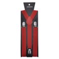 thumbnail image 7 of Toptie Unisex Suspenders Solid Color Y-Back Clip Suspender - 1 Inch Wide-Red, 7 of 7