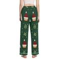 thumbnail image 3 of FORMRS Women's Pajama Pants with Pockets Soft Comfy Loungewear Sleep Bottom, Sizes S-2XL, Christmas Santa Hats, 3 of 8