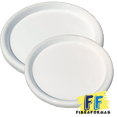 thumbnail image 2 of Plato Base de fibra de vidrio FibraFormas modelo Redondo 52 Blanco FibraFormas Fibraformas de México Plato base Redondo 52 Blanco, 2 of 4