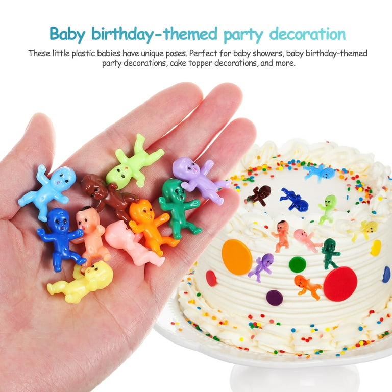 100 Pcs Mini Plastic Babies Creative Small Baby Figurines for
