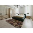 thumbnail image 5 of Ahgly Company Machine Washable Indoor Rectangle Transitional Black Brown Area Rugs, 8' x 12', 5 of 7