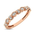 thumbnail image 3 of 14K Rose Gold Marquise Frame 1/6 Ctw Diamond Band, 3 of 4
