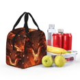 thumbnail image 4 of Bingfone Magma Fire Black Dragon Print Lunch Bag Insulated Lunch Box, Small Leakproof Cooler Food Lunch Containers Reusable High Capacity Lunch Tote Bags for Work, Travel, Outdoor, 4 of 5
