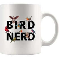 Bird Nerd Bird Lover Gifts For Women Men Ornithologists Bird Watching Gifts Bird Watchers Mug For Girlfriend Boyfriend Mom Dad Sister Friend Nature Lover Funny Coffee Ceramic Mug 11 oz White