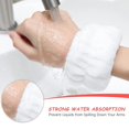 thumbnail image 5 of Muñequera, cinturón para lavado de muñeca, toalla de microfibra suave, pulseras para lavarse la cara, absorción de agua, lavado, previene la humedad, 5 of 5