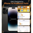 thumbnail image 4 of Diverbox for iPhone 14 Pro Max Case [Shockproof] [Dropproof] [Tempered Glass Screen + Camera Lens Protector],Heavy Duty Protection Phone Case Cover for iPhone 14 Pro Max (Black), 4 of 7