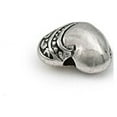 thumbnail image 2 of 7x9mm Pewter Puffy Heart Bead (Package of 1), 2 of 2