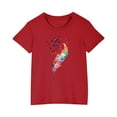 thumbnail image 1 of RXIRUCGD 2025 Vêtements d'Été pour Enfants T-shirt Imprimé Mode Mignon Col Rond Manches Courtes, 1 of 5