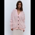 thumbnail image 4 of Cárdigan de para Mujer, Estilo Holgado, de Punto Cálido. Rosa M, 4 of 10