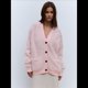thumbnail image 4 of Cárdigan de para Mujer, Estilo Holgado, de Punto Cálido. Rosa M, 4 of 10