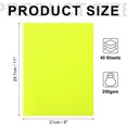 thumbnail image 2 of 40 Sheets Neon Paper 8"x11" 250gsm Fluorescent Bright Cardstock,Yellow, 2 of 6